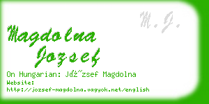 magdolna jozsef business card